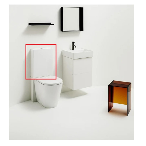 Cisterna Standard Per WC Laufen KARTELL Bianco | Da Dietro