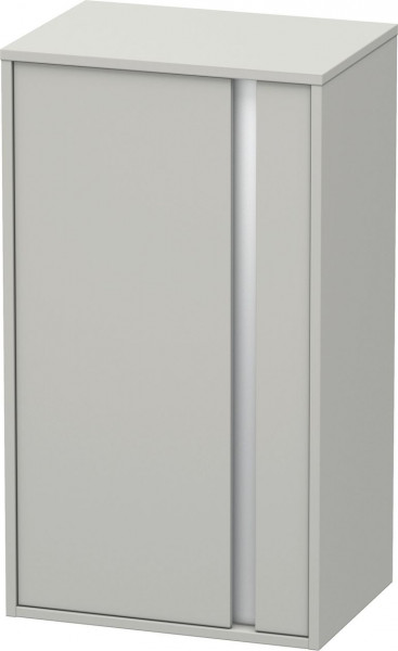 Mobili A Muro Duravit Ketho mezza colonna, anta sinistra, maniglia argento, 2 ripiani 880mm Grigio cemento opaco KT1266L0707