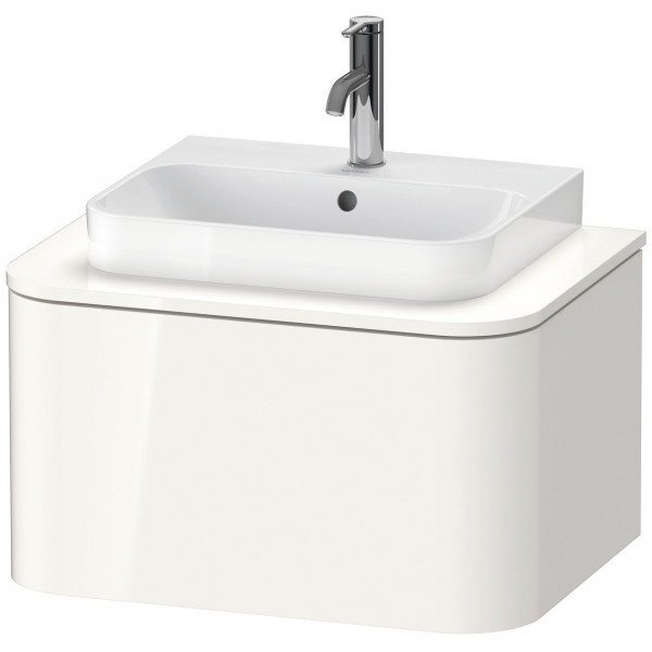 Mobile Per Lavabo Da Appoggio Duravit Happy D.2 Plus 1 cassetto 650mm Bianco lucido HP494002222