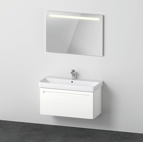 Bagno Completo Duravit No.1 Mobiletto, specchio illuminato 1200x800x800mm Bianco Opaco N10183018180000