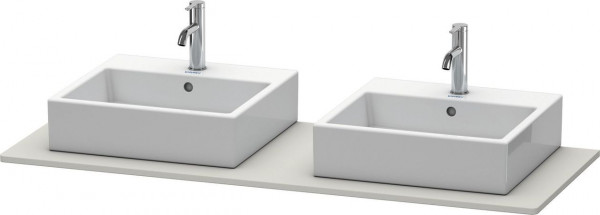 Mobile Lavabo Bagno Duravit XSquare doppio lavabo 1400x550mm Grigio cemento opaco XS063GB0707 XS063GB0707