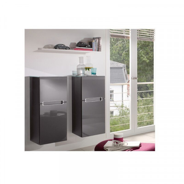 Mobile Bagno Sospeso Villeroy e Boch Subway 2.0 lateraleBianco Lucido A7131RDH