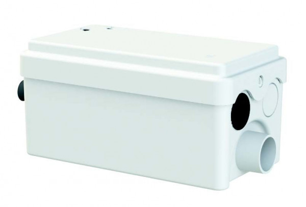 Trituratori Sanibroyer SFA Pompa, 12V per collegamento alla doccia o al lavabo con involucro in ABS e filtro a carbone attivo, per barca 359mm Bianco SNPUMP12