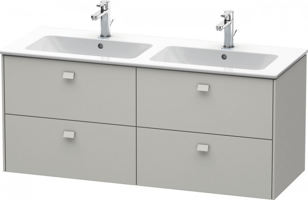 Mobile Per Lavabo Da Incasso Duravit Brioso 4 cassetti, per lavabo doppio ME 1290mm Grigio cemento opaco BR410600707