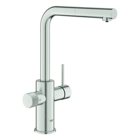 Miscelatore A Foro Singolo Grohe GROHE Blue Pure Supersteel
