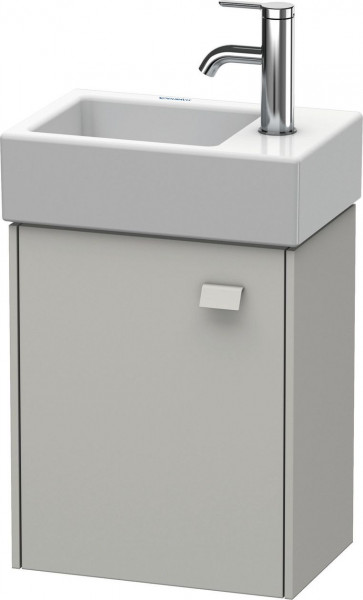 Mobili bagno piccoli Duravit Brioso 1 porta a sinistra, per Lav. Vero Air 364mm Grigio cemento opaco BR4049L0707